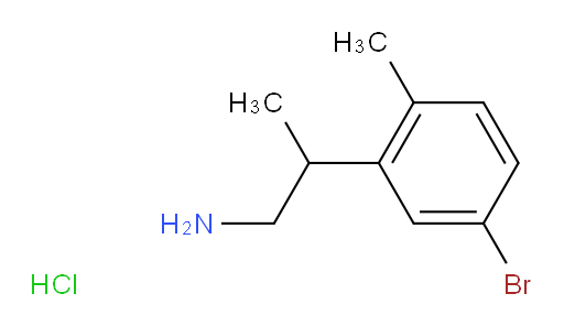 2-(5-bromo-2-methylphenyl)propan-1-amine hydrochloride