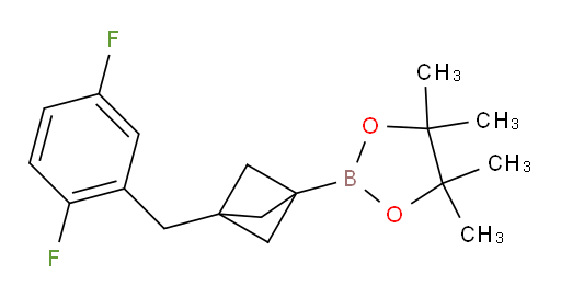 2-{3-[(2,5-difluorophenyl)methyl]bicyclo[1.1.1]pentan-1-yl}-4,4,5,5-tetramethyl-1,3,2-dioxaborolane