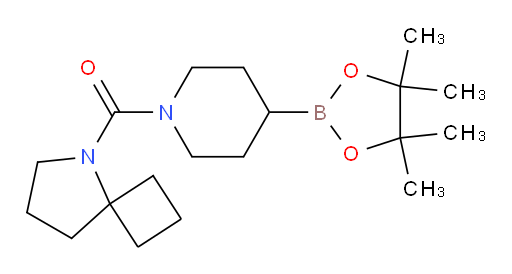 5-[4-(tetramethyl-1,3,2-dioxaborolan-2-yl)piperidine-1-carbonyl]-5-azaspiro[3.4]octane