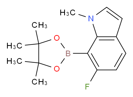 6-fluoro-1-methyl-7-(tetramethyl-1,3,2-dioxaborolan-2-yl)-1H-indole