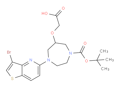 2-[(1-{3-bromothieno[3,2-b]pyridin-5-yl}-4-[(tert-butoxy)carbonyl]-1,4-diazepan-6-yl)oxy]acetic acid