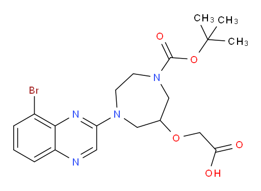 2-{[1-(8-bromoquinoxalin-2-yl)-4-[(tert-butoxy)carbonyl]-1,4-diazepan-6-yl]oxy}acetic acid