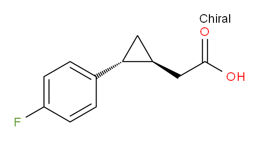 2-[(1S,2R)-2-(4-fluorophenyl)cyclopropyl]acetic acid