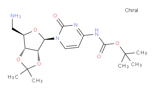 tert-butyl N-{1-[(3aR,4R,6R,6aR)-6-(aminomethyl)-2,2-dimethyl-tetrahydro-2H-furo[3,4-d][1,3]dioxol-4-yl]-2-oxo-1,2-dihydropyrimidin-4-yl}carbamate