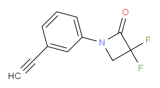 1-(3-ethynylphenyl)-3,3-difluoroazetidin-2-one