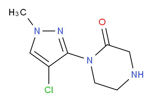 1-(4-chloro-1-methyl-1H-pyrazol-3-yl)piperazin-2-one