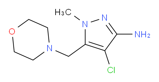 4-chloro-1-methyl-5-[(morpholin-4-yl)methyl]-1H-pyrazol-3-amine