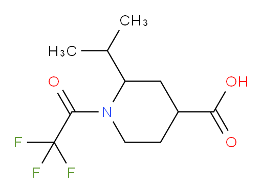 2-(propan-2-yl)-1-(2,2,2-trifluoroacetyl)piperidine-4-carboxylic acid