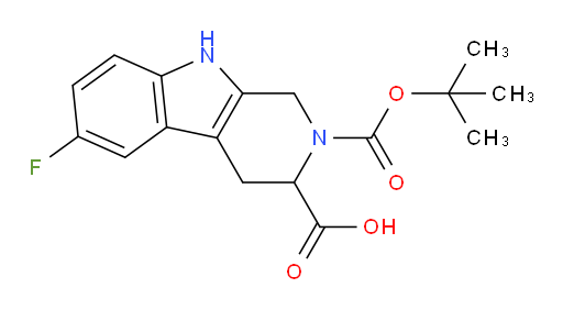 2-[(tert-butoxy)carbonyl]-6-fluoro-1H,2H,3H,4H,9H-pyrido[3,4-b]indole-3-carboxylic acid