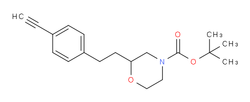 tert-butyl 2-[2-(4-ethynylphenyl)ethyl]morpholine-4-carboxylate
