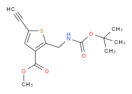 methyl 2-({[(tert-butoxy)carbonyl]amino}methyl)-5-ethynylthiophene-3-carboxylate
