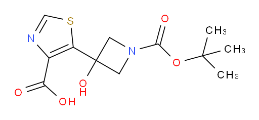 5-{1-[(tert-butoxy)carbonyl]-3-hydroxyazetidin-3-yl}-1,3-thiazole-4-carboxylic acid