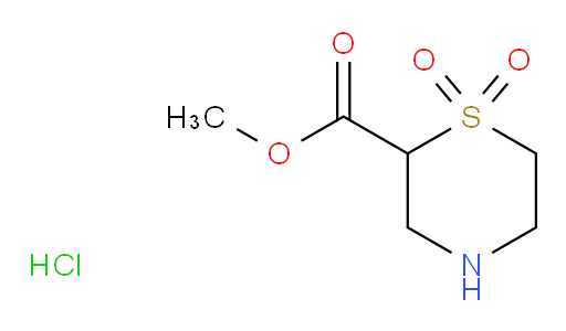 methyl 1,1-dioxo-1lambda6-thiomorpholine-2-carboxylate hydrochloride