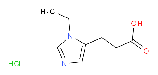 3-(1-ethyl-1H-imidazol-5-yl)propanoic acid hydrochloride