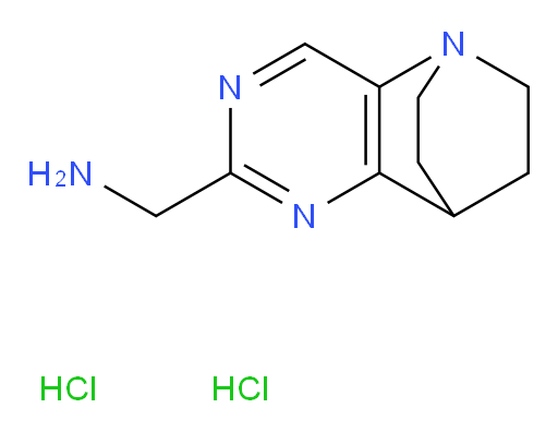 1-{1,4,6-triazatricyclo[6.2.2.0,2,7]dodeca-2(7),3,5-trien-5-yl}methanamine dihydrochloride
