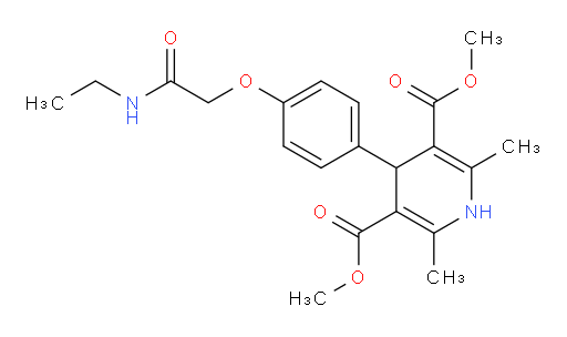 3,5-dimethyl 4-{4-[(ethylcarbamoyl)methoxy]phenyl}-2,6-dimethyl-1,4-dihydropyridine-3,5-dicarboxylate