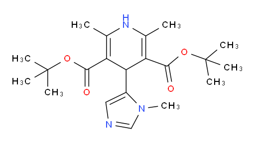 3,5-di-tert-butyl 2,6-dimethyl-4-(1-methyl-1H-imidazol-5-yl)-1,4-dihydropyridine-3,5-dicarboxylate