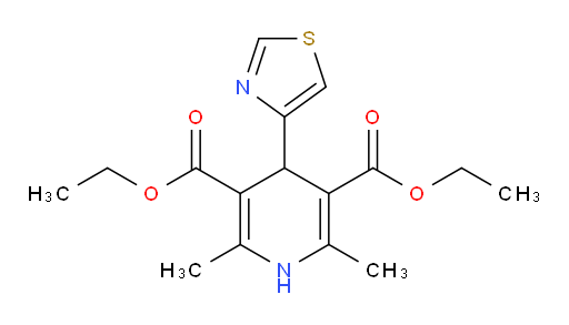 3,5-diethyl 2,6-dimethyl-4-(1,3-thiazol-4-yl)-1,4-dihydropyridine-3,5-dicarboxylate