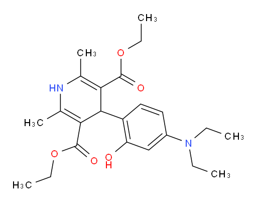 3,5-diethyl 4-[4-(diethylamino)-2-hydroxyphenyl]-2,6-dimethyl-1,4-dihydropyridine-3,5-dicarboxylate