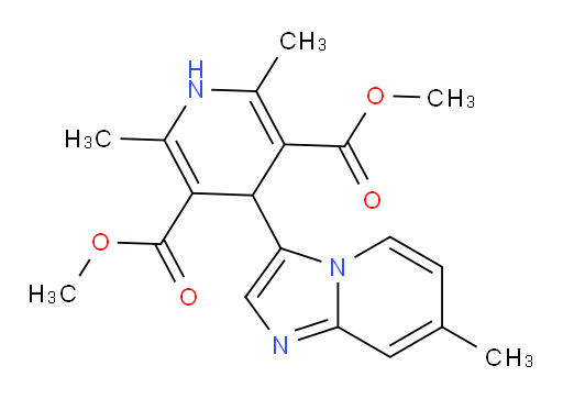 3,5-dimethyl 2,6-dimethyl-4-{7-methylimidazo[1,2-a]pyridin-3-yl}-1,4-dihydropyridine-3,5-dicarboxylate