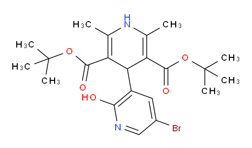 3',5'-di-tert-butyl 5-bromo-2-hydroxy-2',6'-dimethyl-1',4'-dihydro-[3,4'-bipyridine]-3',5'-dicarboxylate