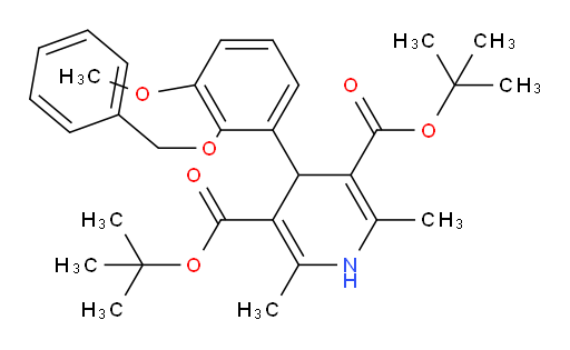 3,5-di-tert-butyl 4-[2-(benzyloxy)-3-methoxyphenyl]-2,6-dimethyl-1,4-dihydropyridine-3,5-dicarboxylate