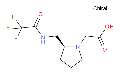 2-[(2S)-2-[(2,2,2-trifluoroacetamido)methyl]pyrrolidin-1-yl]acetic acid