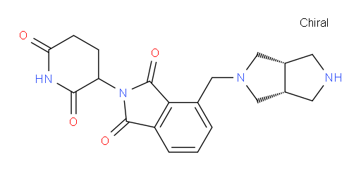 4-{[(3aR,6aS)-octahydropyrrolo[3,4-c]pyrrol-2-yl]methyl}-2-(2,6-dioxopiperidin-3-yl)-2,3-dihydro-1H-isoindole-1,3-dione