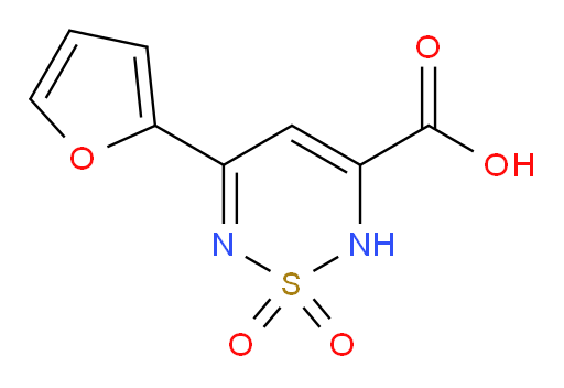 5-(furan-2-yl)-1,1-dioxo-2H-1lambda6,2,6-thiadiazine-3-carboxylic acid