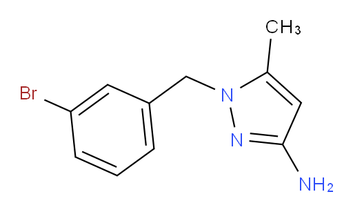 1-[(3-bromophenyl)methyl]-5-methyl-1H-pyrazol-3-amine