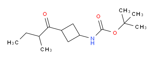 tert-butyl N-[3-(2-methylbutanoyl)cyclobutyl]carbamate