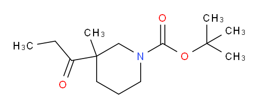 tert-butyl 3-methyl-3-propanoylpiperidine-1-carboxylate