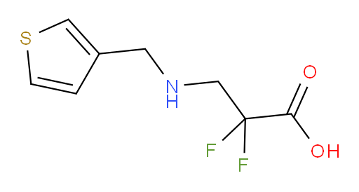 2,2-difluoro-3-{[(thiophen-3-yl)methyl]amino}propanoic acid