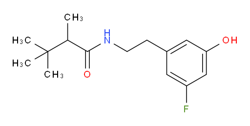 N-[2-(3-fluoro-5-hydroxyphenyl)ethyl]-2,3,3-trimethylbutanamide