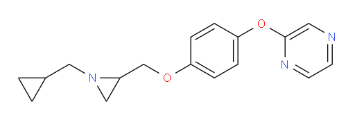 2-(4-{[1-(cyclopropylmethyl)aziridin-2-yl]methoxy}phenoxy)pyrazine