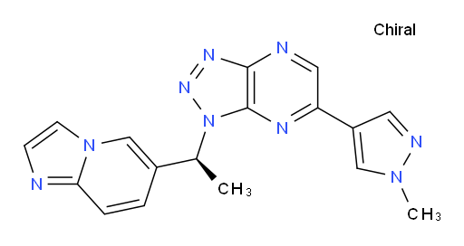 4-{1-[(1S)-1-{imidazo[1,2-a]pyridin-6-yl}ethyl]-1H-[1,2,3]triazolo[4,5-b]pyrazin-6-yl}-1-methyl-1H-pyrazole