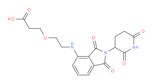 3-(2-{[2-(2,6-dioxopiperidin-3-yl)-1,3-dioxo-2,3-dihydro-1H-isoindol-4-yl]amino}ethoxy)propanoic acid