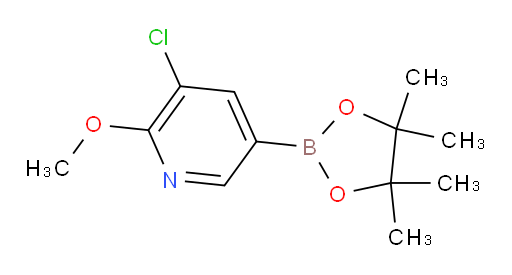 3-chloro-2-methoxy-5-(4,4,5,5-tetramethyl-1,3,2-dioxaborolan-2-yl)pyridine