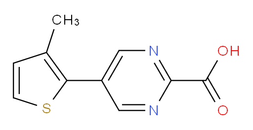 5-(3-methylthiophen-2-yl)pyrimidine-2-carboxylic acid