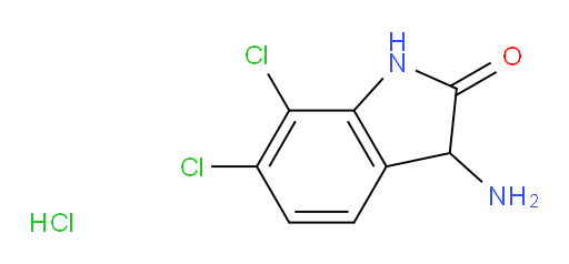 3-amino-6,7-dichloro-2,3-dihydro-1H-indol-2-one hydrochloride