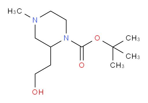 tert-butyl 2-(2-hydroxyethyl)-4-methylpiperazine-1-carboxylate