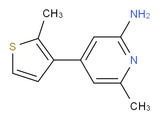 6-methyl-4-(2-methylthiophen-3-yl)pyridin-2-amine