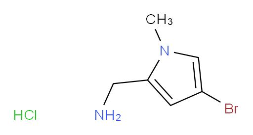 (4-bromo-1-methyl-1H-pyrrol-2-yl)methanamine hydrochloride