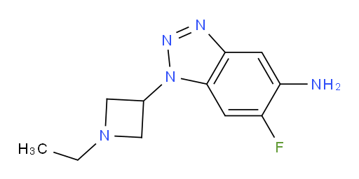 1-(1-ethylazetidin-3-yl)-6-fluoro-1H-1,2,3-benzotriazol-5-amine