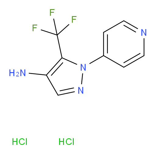 1-(pyridin-4-yl)-5-(trifluoromethyl)-1H-pyrazol-4-amine dihydrochloride