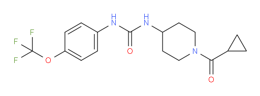 1-(1-cyclopropanecarbonylpiperidin-4-yl)-3-[4-(trifluoromethoxy)phenyl]urea