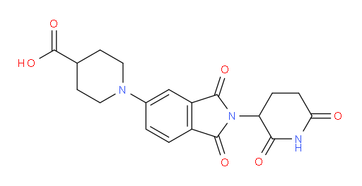 1-[2-(2,6-dioxopiperidin-3-yl)-1,3-dioxo-2,3-dihydro-1H-isoindol-5-yl]piperidine-4-carboxylic acid