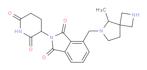 2-(2,6-dioxopiperidin-3-yl)-4-({5-methyl-2,6-diazaspiro[3.4]octan-6-yl}methyl)-2,3-dihydro-1H-isoindole-1,3-dione