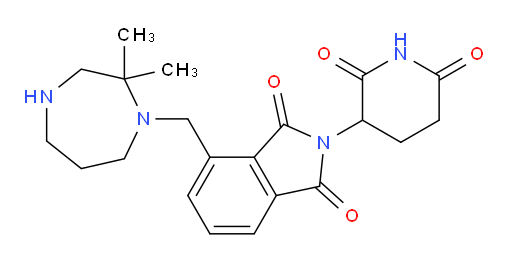 4-[(2,2-dimethyl-1,4-diazepan-1-yl)methyl]-2-(2,6-dioxopiperidin-3-yl)-2,3-dihydro-1H-isoindole-1,3-dione