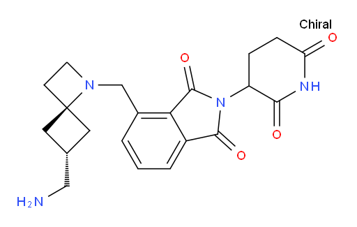 2-(2,6-dioxopiperidin-3-yl)-4-{[(4r)-6-(aminomethyl)-1-azaspiro[3.3]heptan-1-yl]methyl}-2,3-dihydro-1H-isoindole-1,3-dione